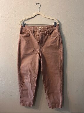 Madewell Slim Emmett Tapered Leg Pants in Orchid